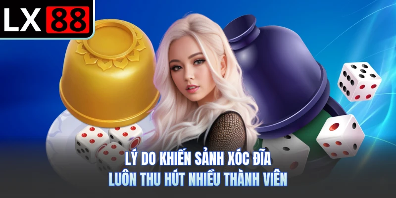 Lý do khiến sảnh xóc đĩa luôn thu hút nhiều thành viên