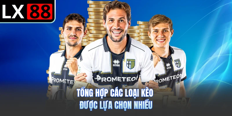 Tổng hợp các loại kèo được lựa chọn nhiều